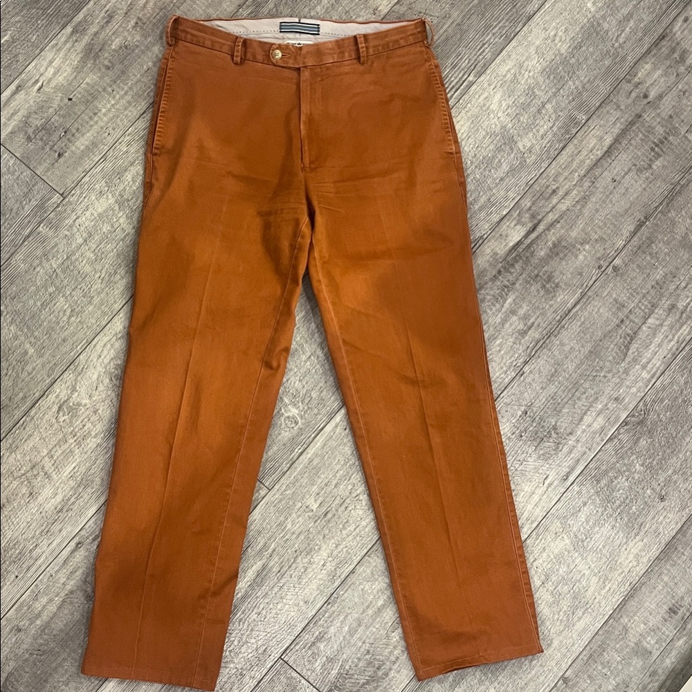 Peter Millar Men's Rust Chinos- Size 32